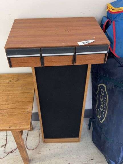 Speaker, cassette tape holder & tapes image