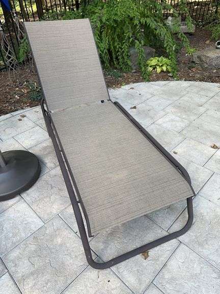 Pair of chaise lounge chairs image