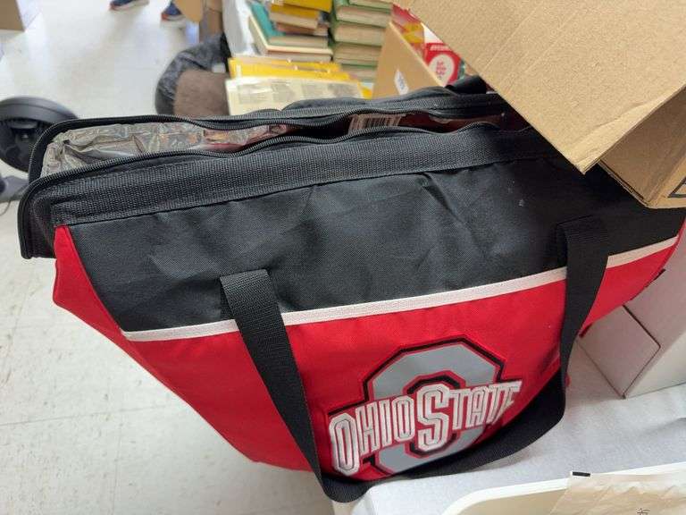 Christmas lights, Ohio state duffle bag, reusable bags image
