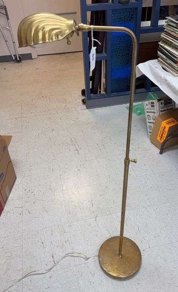 Brass adjustable floor lamp image