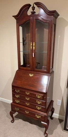 Mahogany Ethan Allen secretary 26" x 92" x 19" image