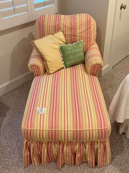 Upholstered chaise lounge image