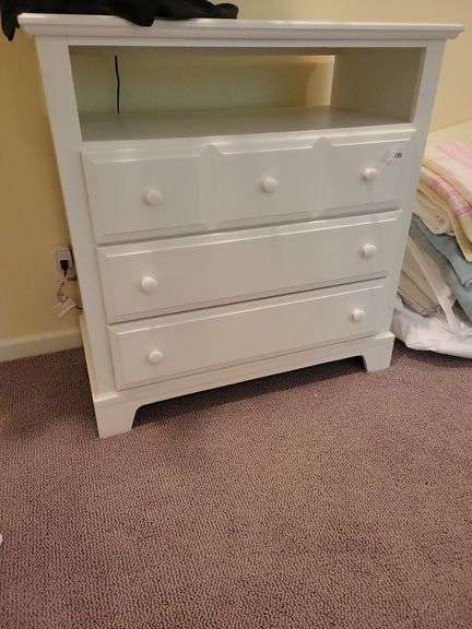 White Dresser w/Cubby  41 x 42 x 21 image