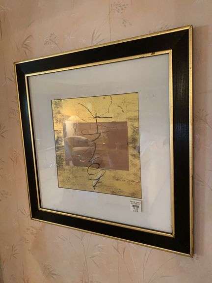 Two hanging wall pictures 26” square and 25”w x 18”h