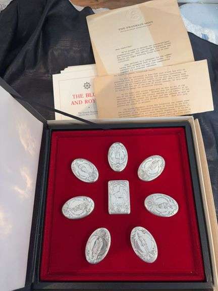 Franklin Mint The Guards Regiment sterling Silver boxes image