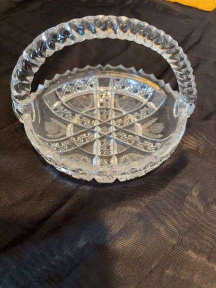 Cut glass 6” basket image