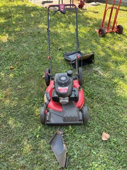 Troy-Bilt 21” push mower w/ bagger image