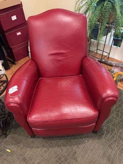 Leather reclining arm chair image