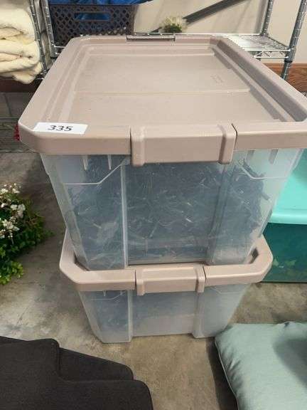 2 tubs of Christmas lights image