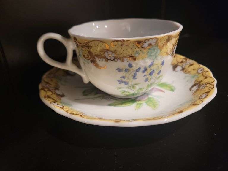 Andrea by Sadek "English Garden" Teapot and Saucers image