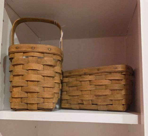 1985 and 1986 signed Longaberger baskets image