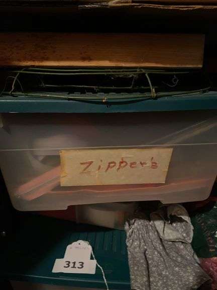 2 shelves of sewing notions image