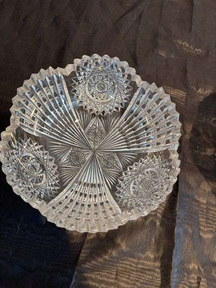 8”.  Cut Glass bowl image