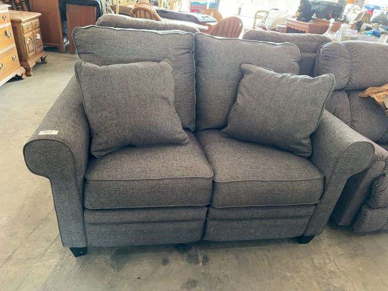 Like New Electric Reclining Love Seat with USB side chargers - 60x39x40" image