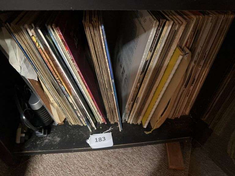 Lot of record albums image