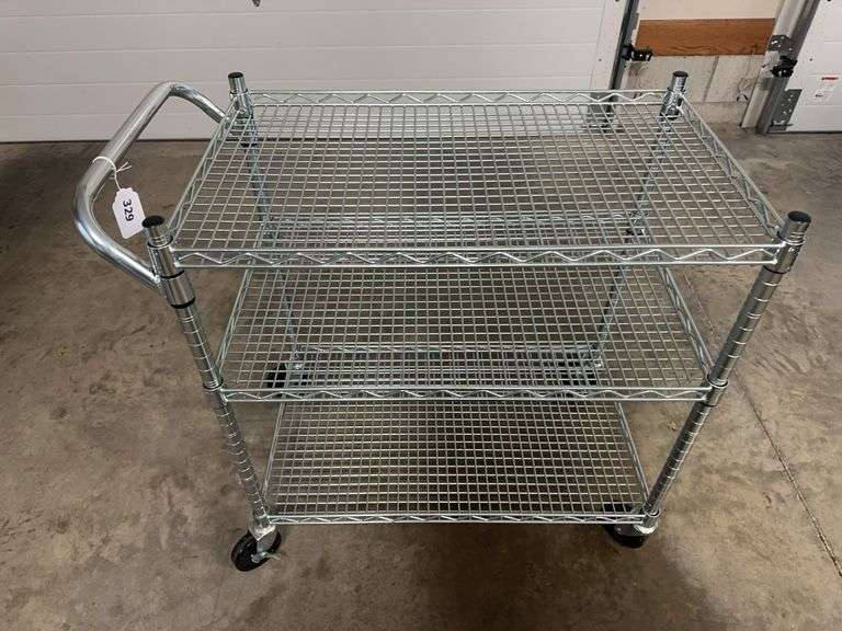 Metal rolling cart image