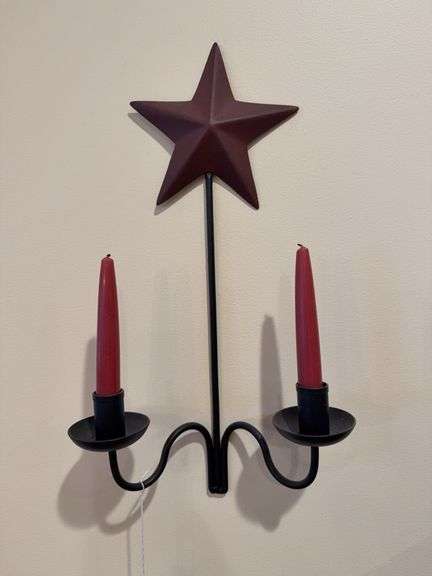 Pair of star wall sconces image