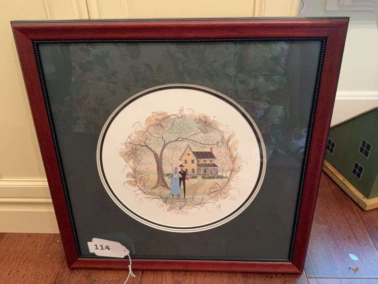 Framed and matted P. Buckley Moss limited edition print 11380 image