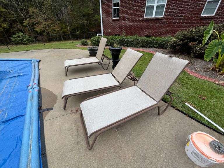 Three Lounge Chairs & Planter image