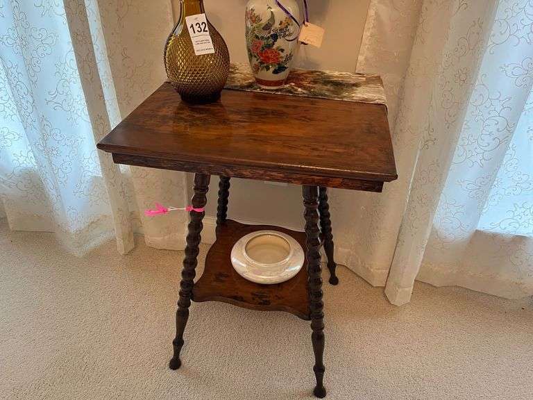 Square Wooden Table - Contents Not Included image