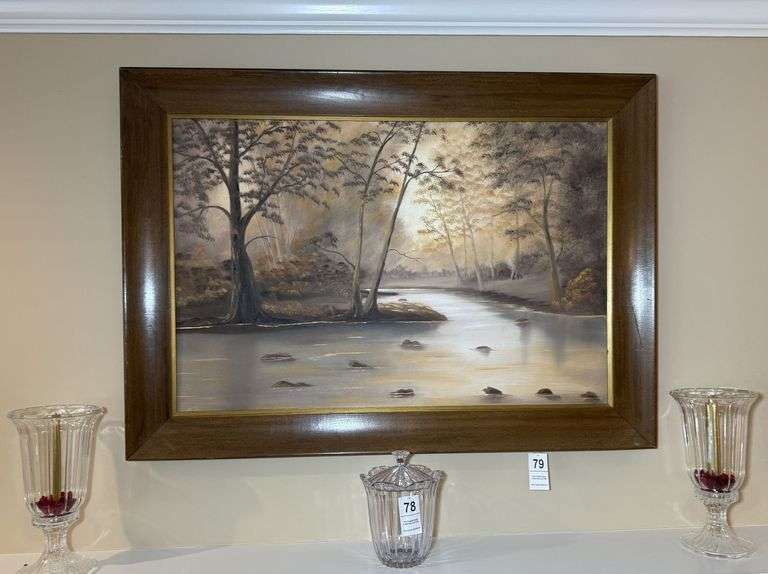 Painting over Fireplace - 43" x 31" image