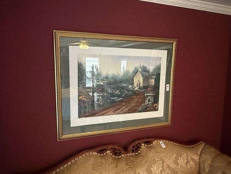 Morning View Church Painting - 36" x 52" image