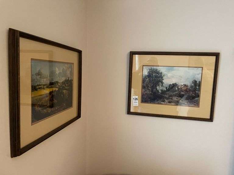 Two Prints - Lake and Sunset image