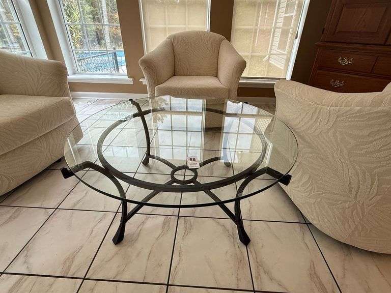 Glass Top Table image