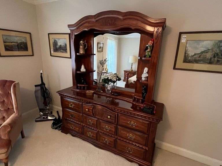 Dresser with Mirror - Contents Not Included image