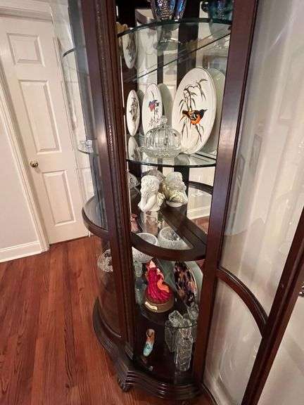 Bottom 4 Shelves of Display Cabinet image