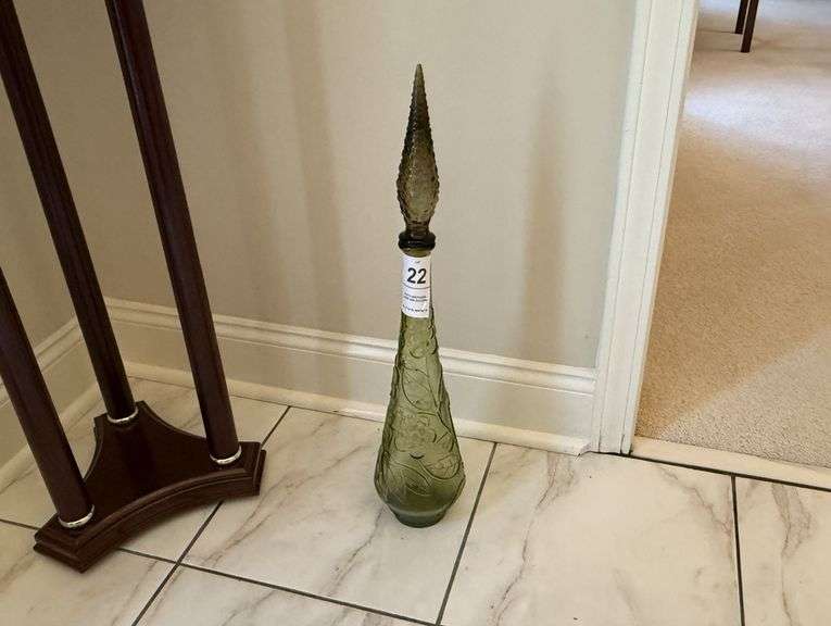 Vintage Green Decanter image