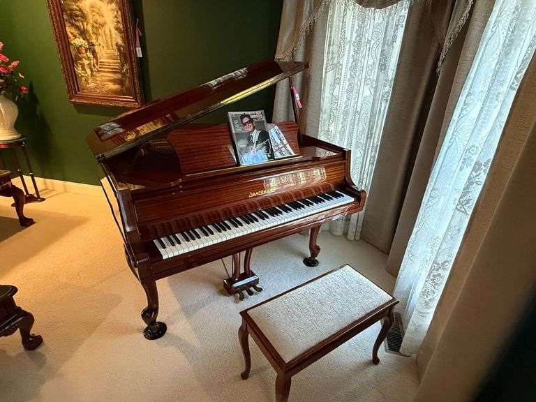 Zimmerman Baby Grand Piano and Bench - 390086 image