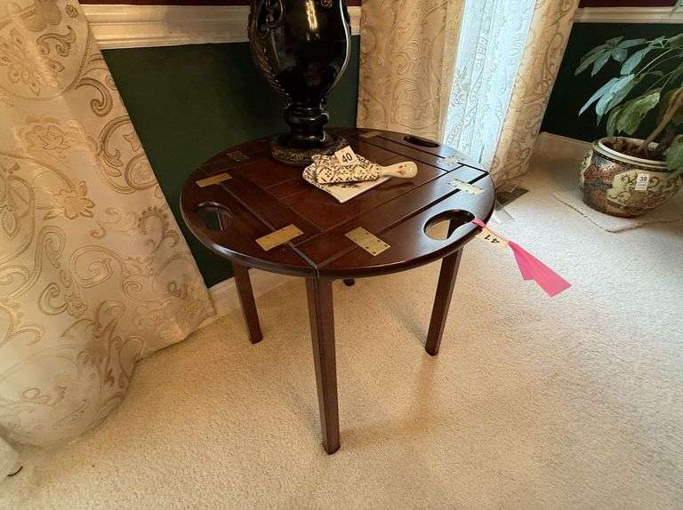 Round Wooden Table image