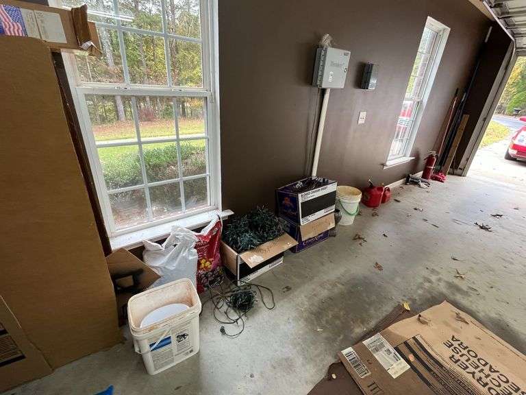 Contents along Right Side of Garage Wall image