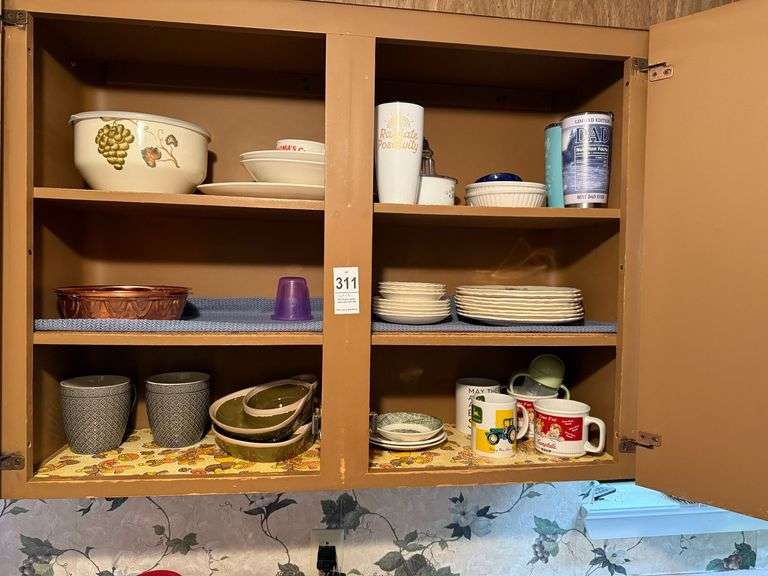 Contents of Part of Kitchen Cabinet image