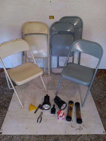 Metal Chairs, Flashlights, Misc. image