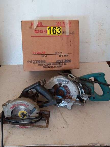 Porter Cable 6" Circular Saw, Makita Worm Drive 7 1/4" Circular Saw image