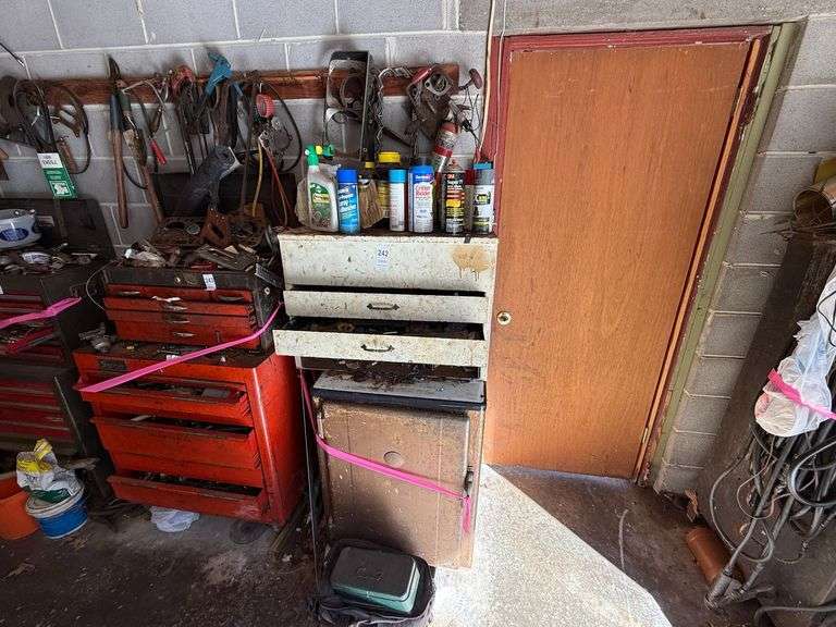 Tool Box & Contents - Top to Bottom including wall image
