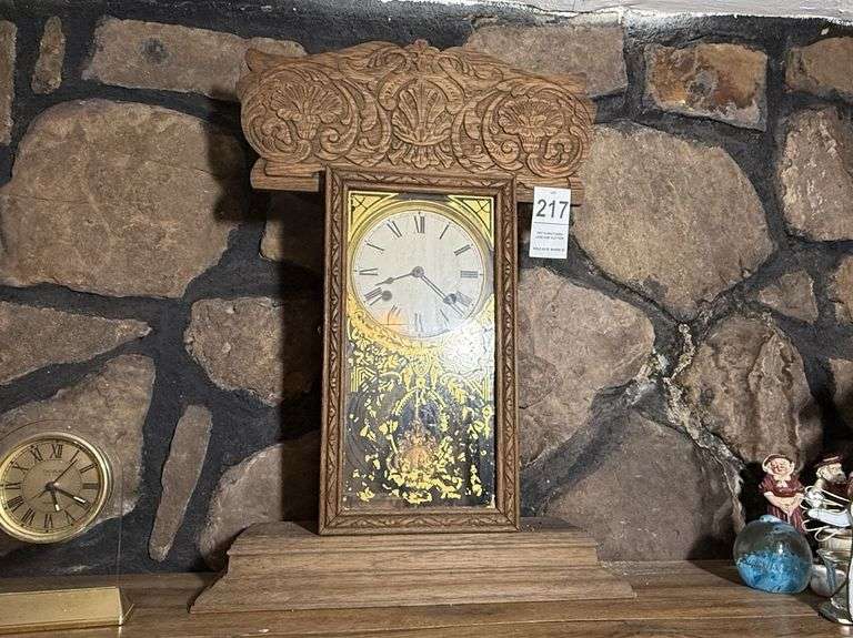 Oak Case Clock image