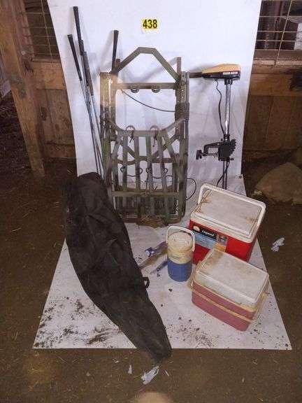 Deer Stand, Trolling Motor, Coolers, Misc. image