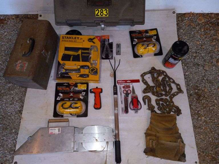 Tool Boxes, Tool Sets, Chain 8', Tie Down Straps, Misc. image