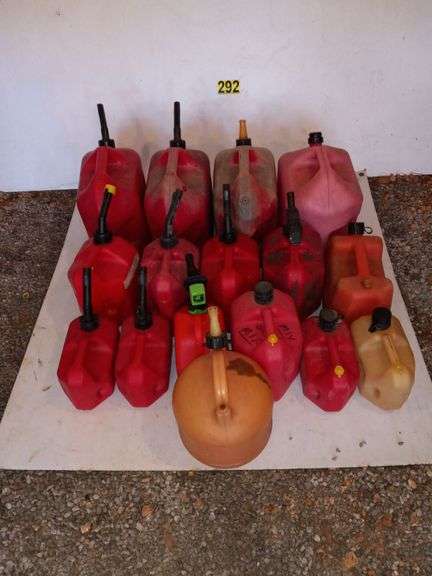 Gas Jugs in Various Sizes 1, 2, & 5 Gallon - 16 Total image
