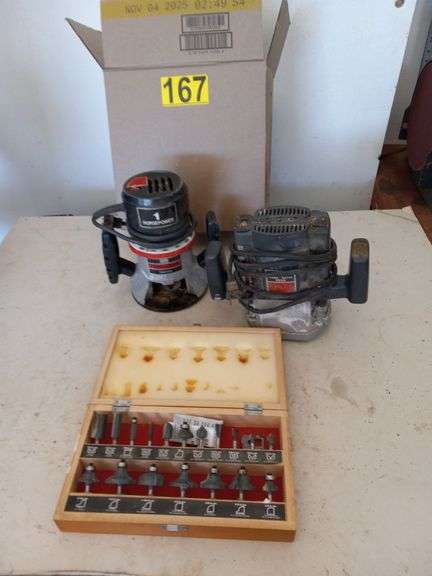 Craftsman 1 hp Router, 1 3/4 Router 1835, Bits image