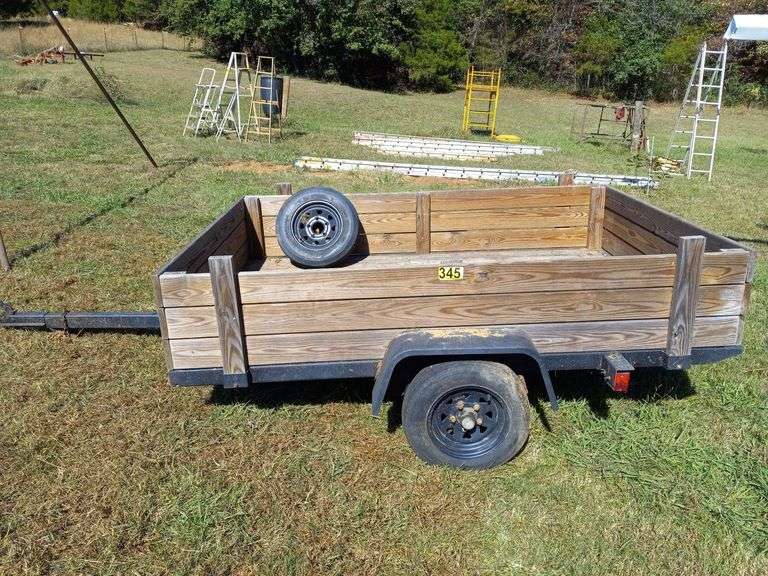 Utility Trailer 64" x 96" w/Spare Tire image