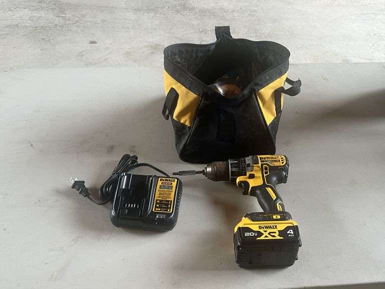 DeWalt Cordless Drill - Charger, Battery, Tool Bag image