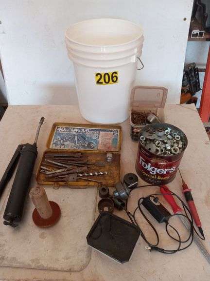 Drill Bits, Hole Saws, Assorted Nuts, Misc. Tools image