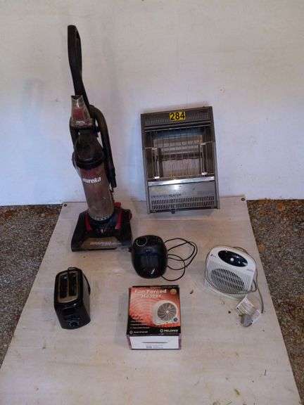 Vacuum, 2 Heaters, Toaster, Gas Heater image
