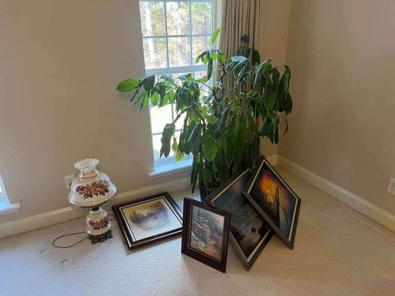 Lamp, Paintings, Plant image