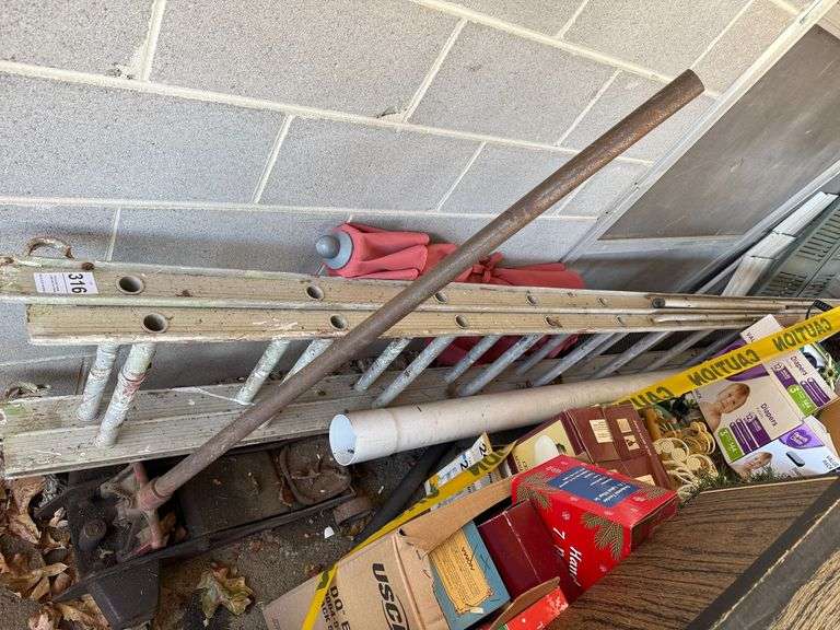 Extension Ladder & Floor Jack image