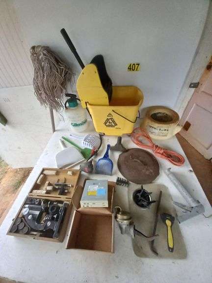 Microscope, Mop Bucket, Misc. image